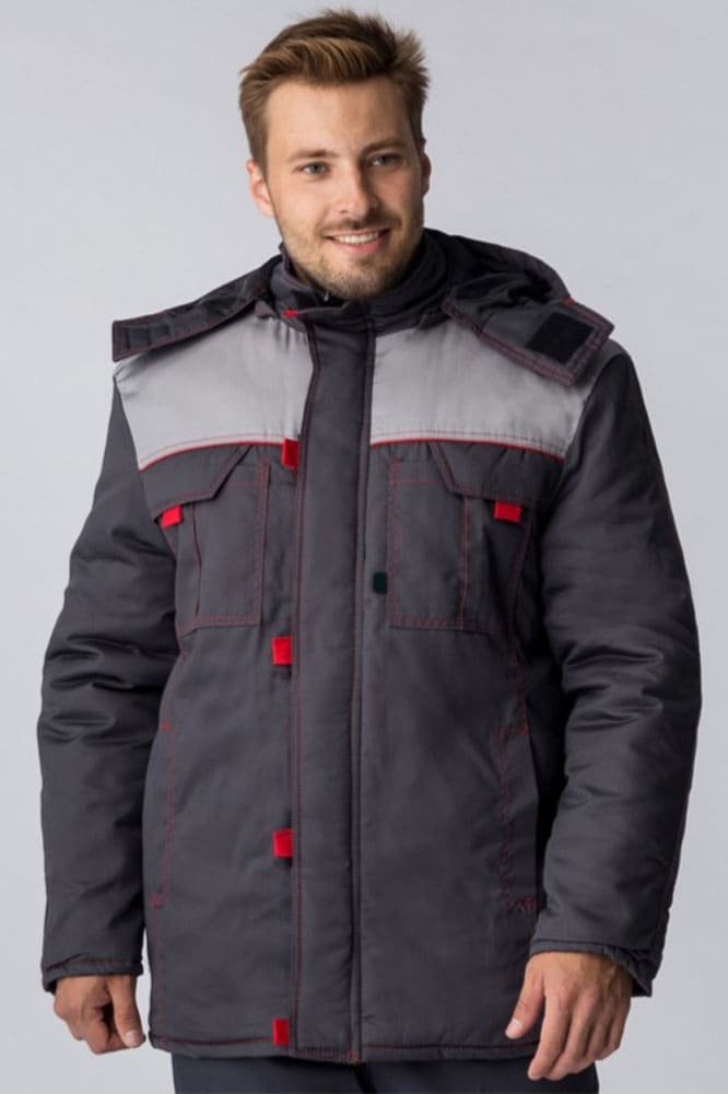 Куртка зимняя Фаворит NEW (тк.Балтекс,210), т.серый/серый