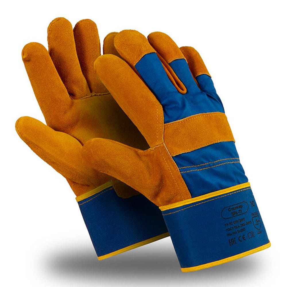 Перчатки Manipula Specialist® Сталкер (спилок/ткань+интерлок), SPL-71/MG-291