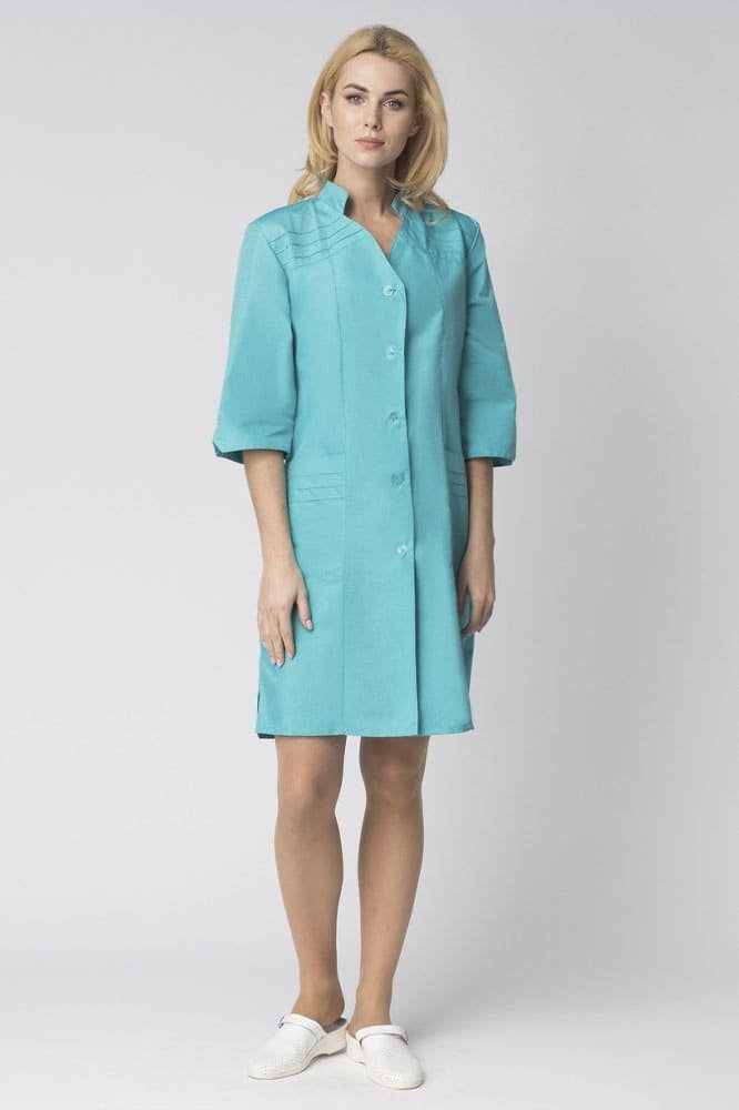 Халат женский Лира (тк.ТиСи), бирюзовый