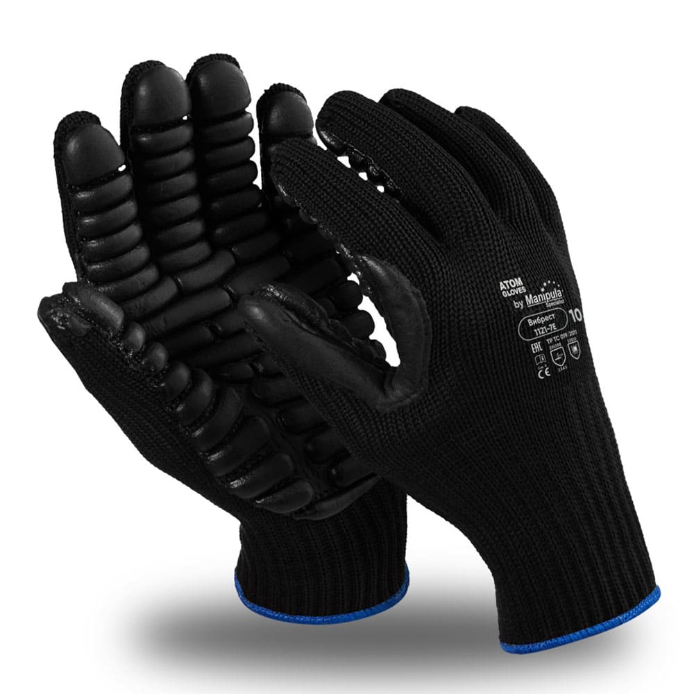 Перчатки Manipula Specialist® Вибрест (хлопок/полиэфир+неопрен), 1121-7Е/VG-574