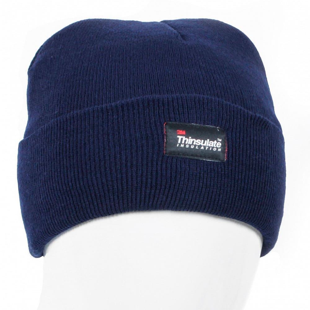 Шапка трикотажная двойная утепленная Север, т.синий