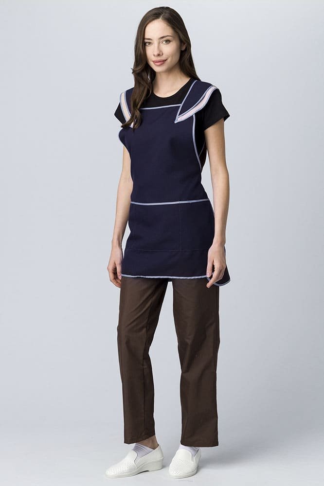 Фартук-сарафан Лепесток (тк.Габардин), т.синий