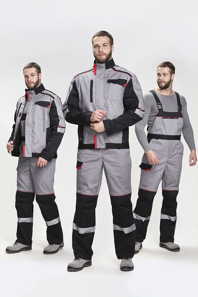 Костюм Сервис NEW (тк.Смесовая,240) п/к, серый/черный