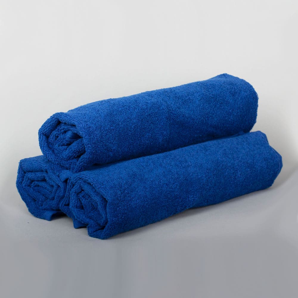Полотенце махровое (50х90), т.синий