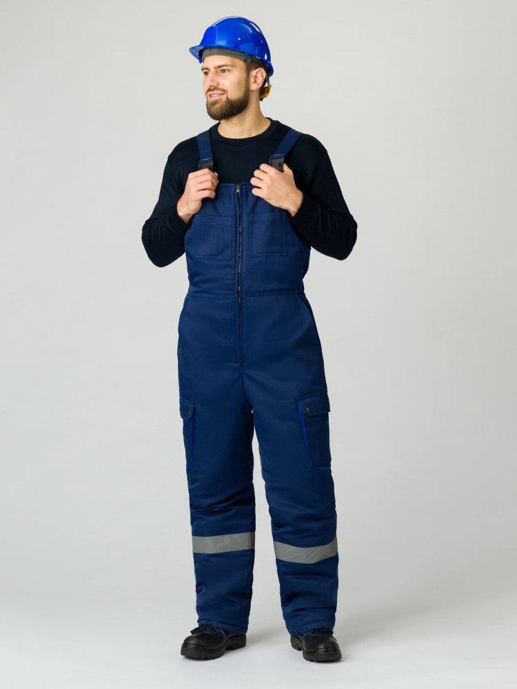 Костюм зимний Нордхард-2 СОП У. (тк.Смесовая,240) п/к, т.синий/серый