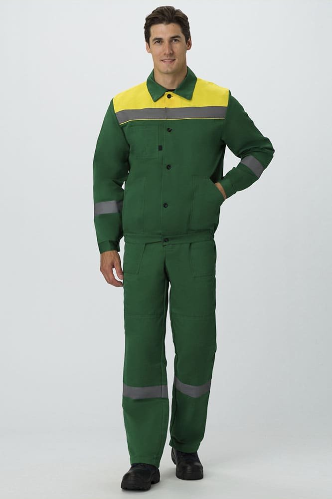 Костюм Легион-2 СОП (тк.Смесовая,210) п/к, зеленый/желтый