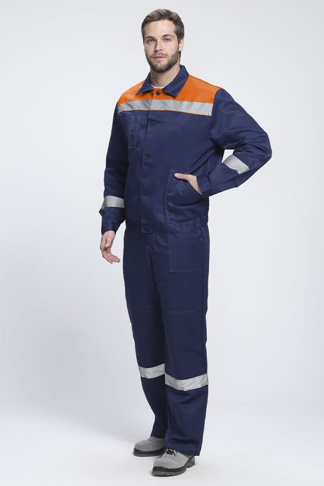 Костюм Легион-2 СОП (тк.Смесовая,210) п/к, т.синий/оранжевый