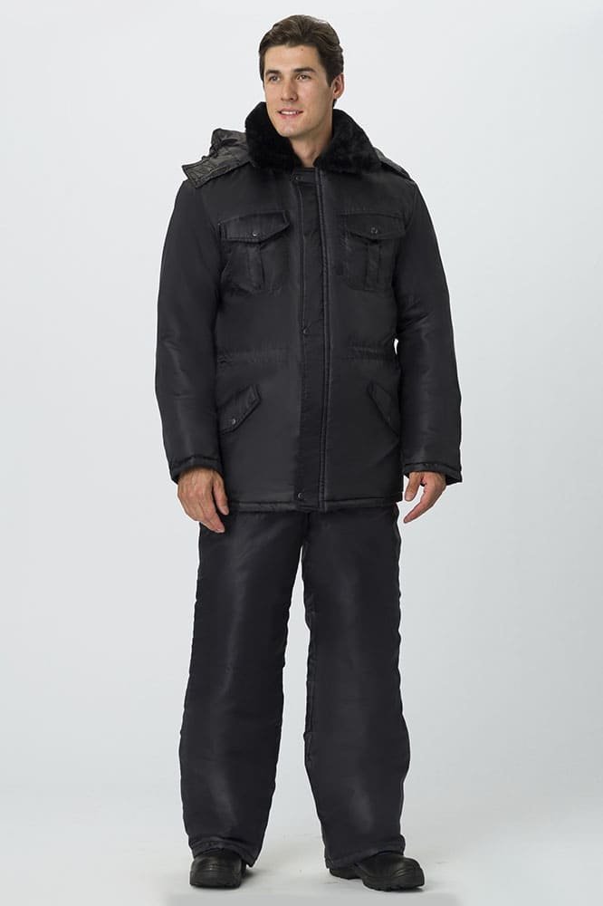 Костюм зимний для Охранника (брюки), черный