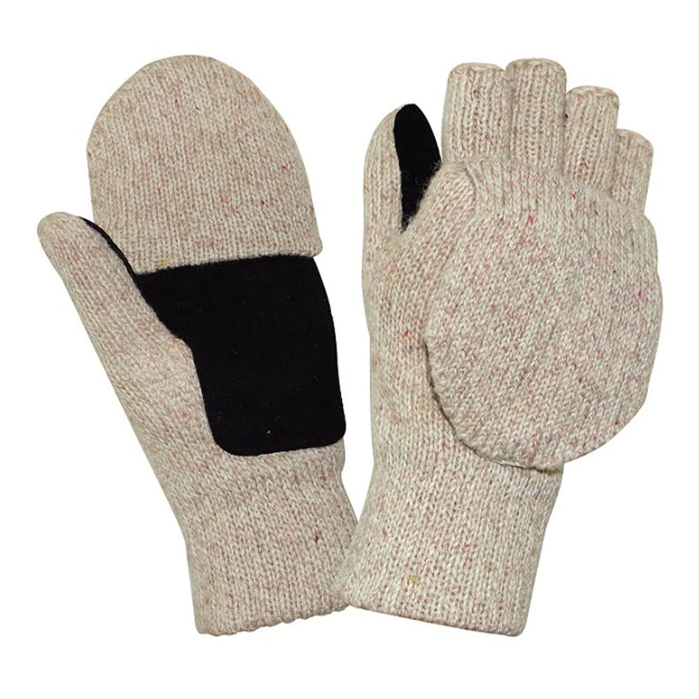 Перчатки-варежки АЙСЕР со спилковыми накладками (утеп.Тинсулейт)