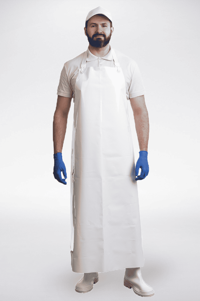 Фартук ЛАРИПОЛ полиуретановый облегченный (90х130) белый (ФАР014)