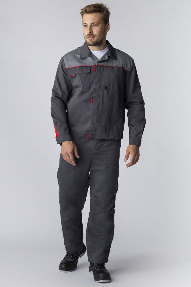 Костюм Фаворит-2 (тк.Смесовая,210) п/к, т.серый/серый