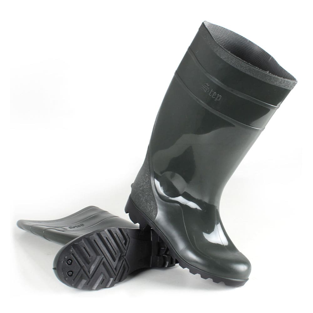 Сапоги мужские ПВХ двухкомпонентные Step, оливковый (арт.С-40)