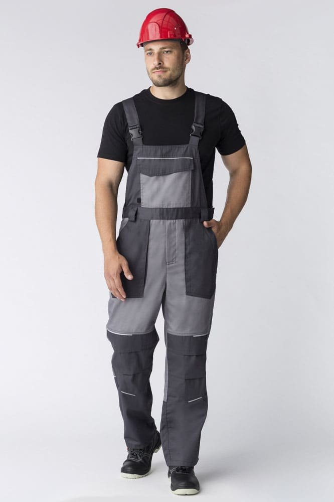 Полукомбинезон Лидер (тк.Балтекс,210), т.серый/св.серый