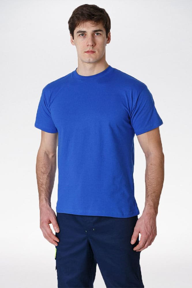 Футболка (тк.Трикотаж,160), васильковый