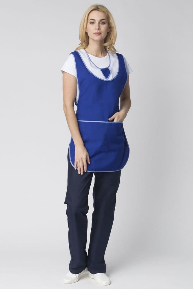 Фартук-сарафан Иней (тк.Габардин), синий