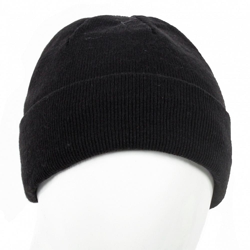 Шапка трикотажная двойная Фрост, черный