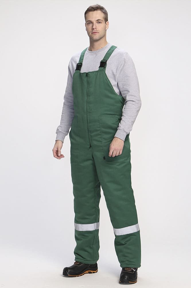 Полукомбинезон зимний Экспертный-Люкс (тк.Смесовая,210), зеленый