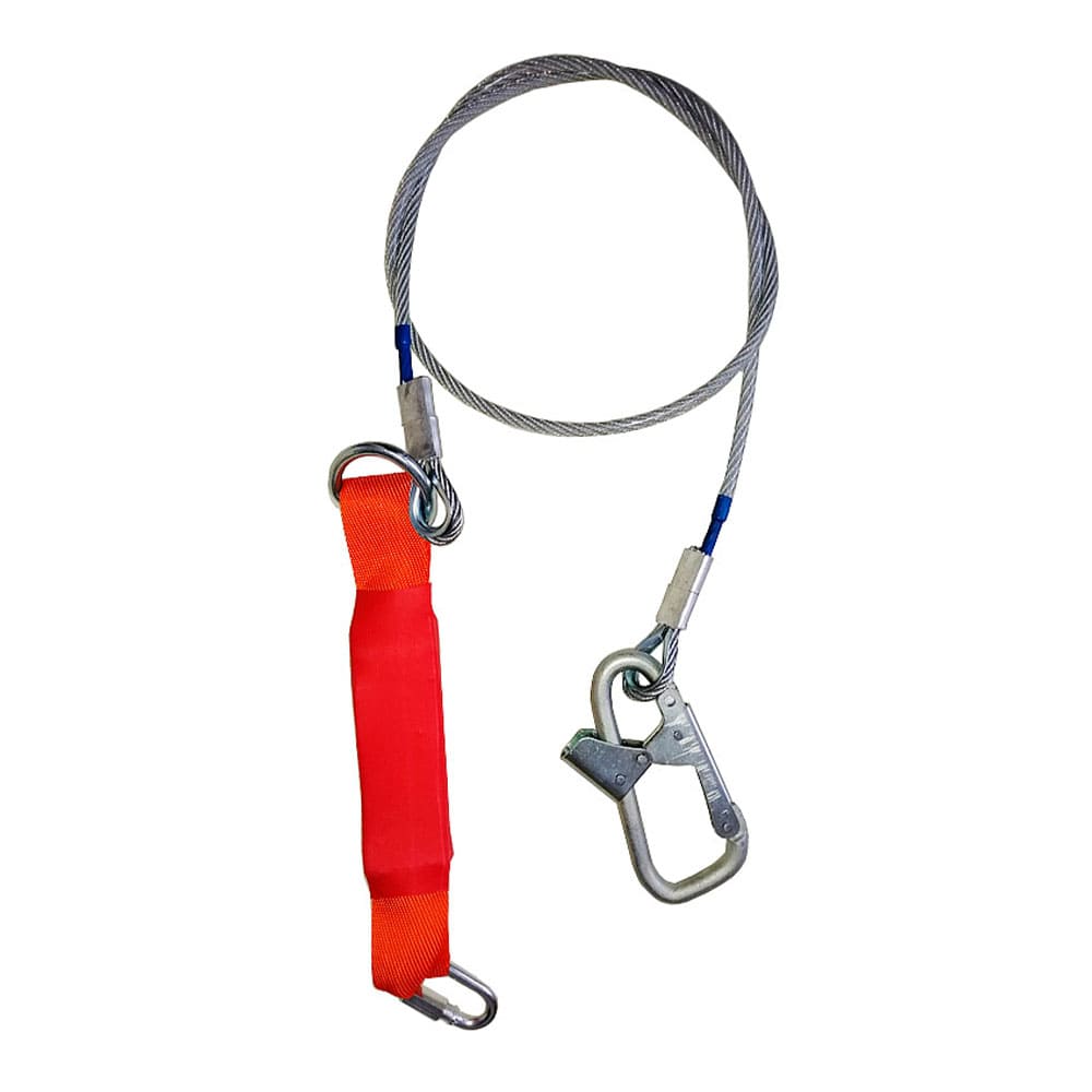 Строп аБ+Кс (стальной трос) с амортизатором 1 монт.+1 соед.кар. 1,5м