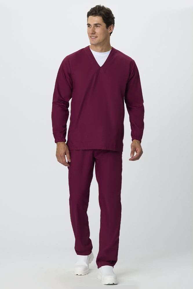 Костюм мужской ХАССП-База (тк.ТиСи,120), бордовый