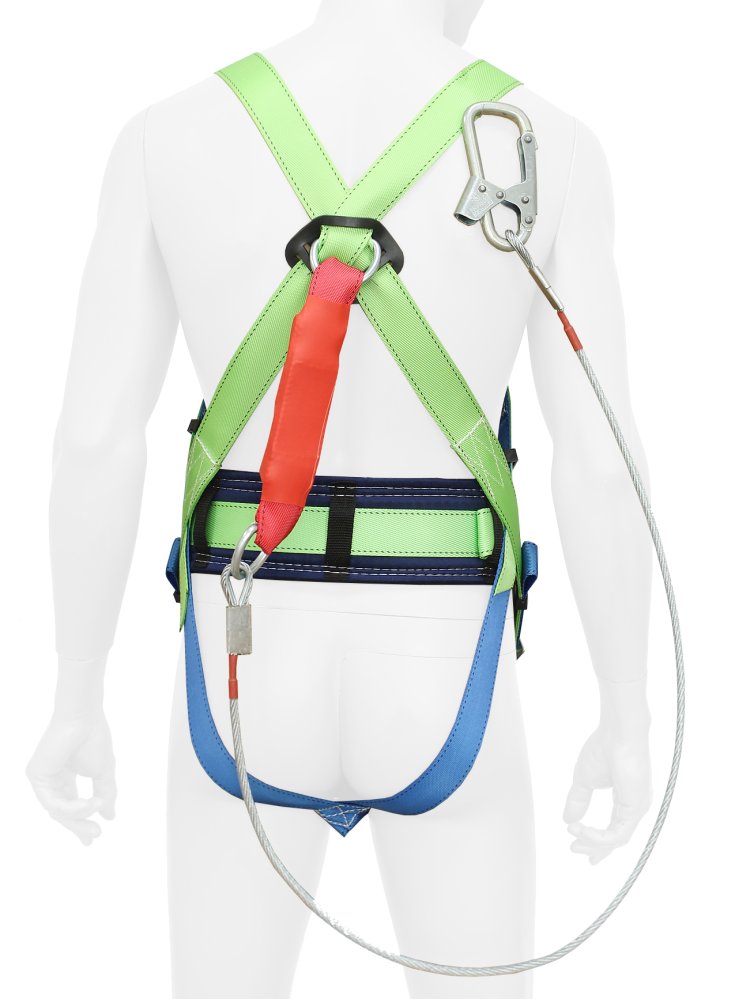 Привязь страховочная УСП 2 аБЖ с тросом 1,5м с амортизатором