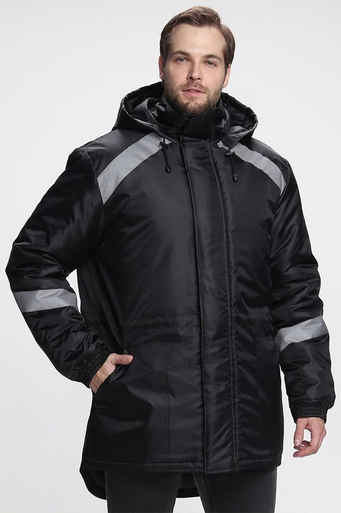 Куртка зимняя Прогресс (тк.Оксфорд), черный