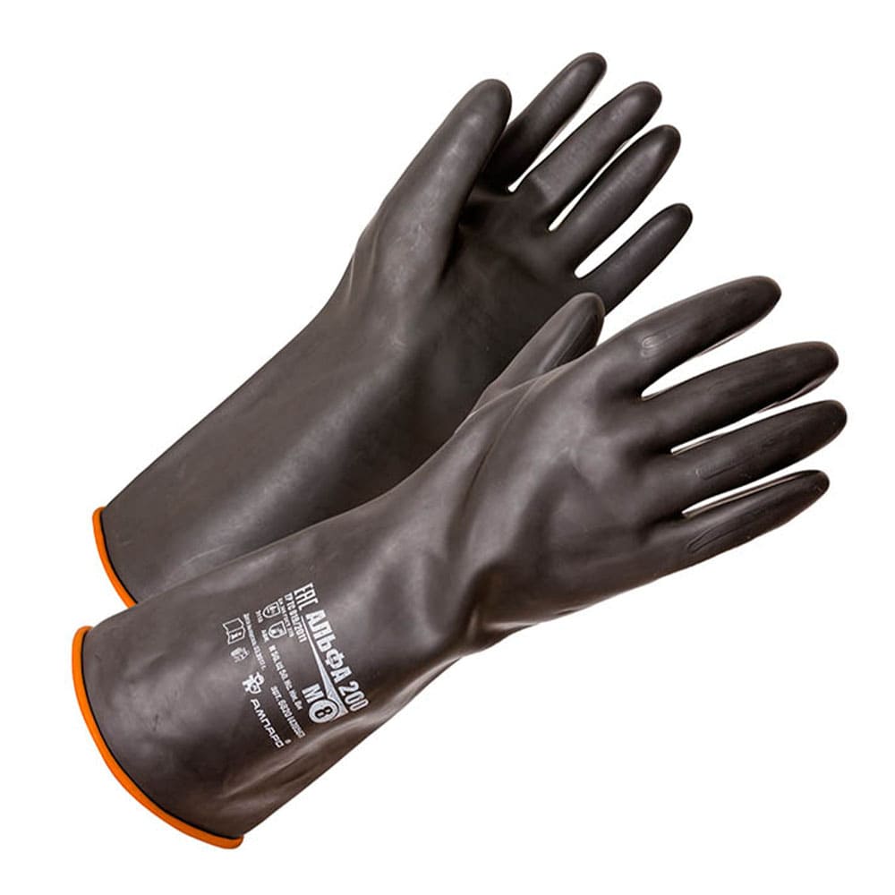 Перчатки АМПАРО™ Альфа 200 (латекс 0,80мм К80Щ50), 6820