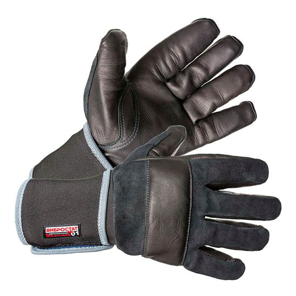 Перчатки АМПАРО™ Вибростат 01 (кожа/полиэфир+вспененный полимер Airgel), 417712