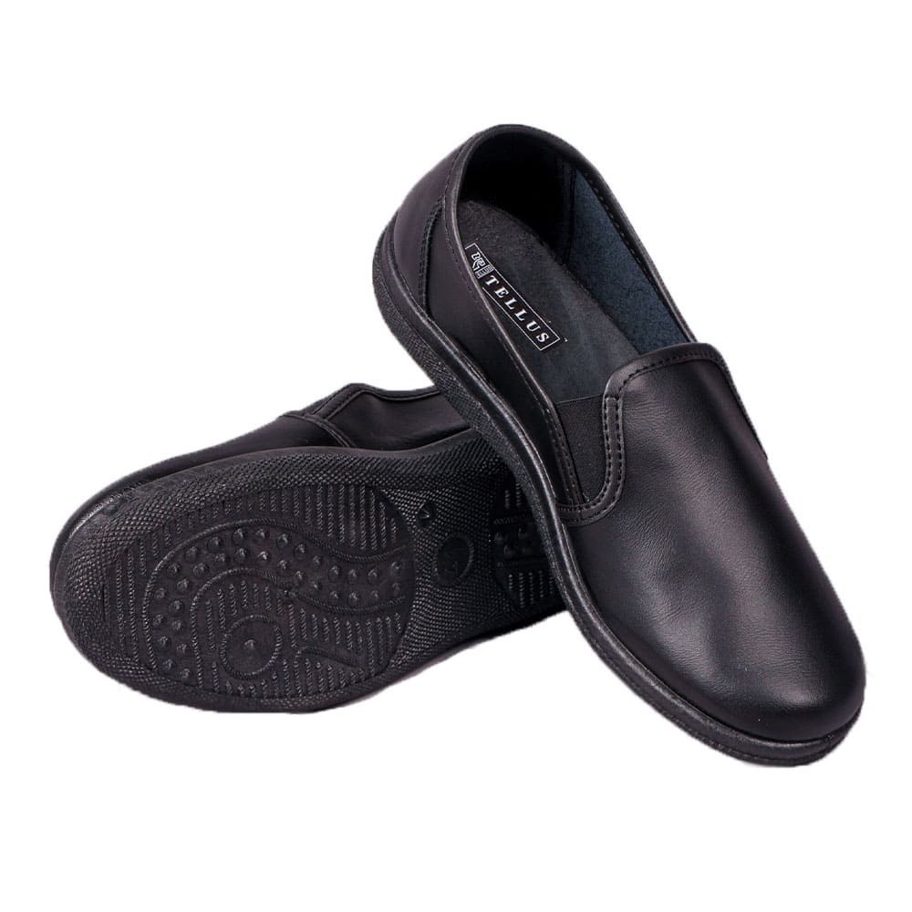 Туфли мужские нат.кожа ПВХ, черный