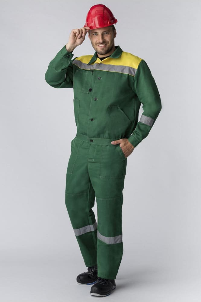 Костюм Легион-1 СОП (тк.Смесовая,210) брюки, зеленый/желтый