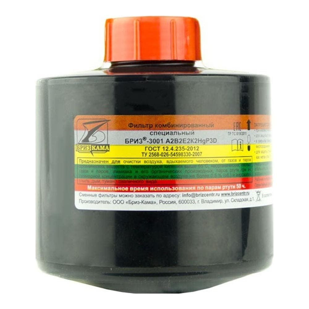 Фильтр комбинированный Бриз-3001 А2В2Е2К2HgР3 RD