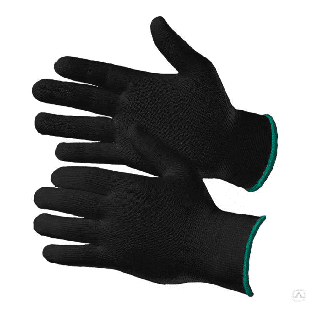 Перчатки нейлоновые, черные