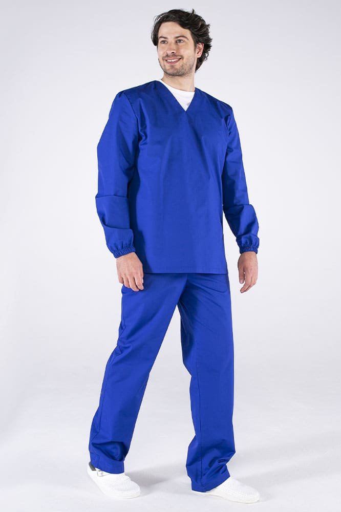 Костюм мужской ХАССП-База (тк.ТиСи,120), васильковый