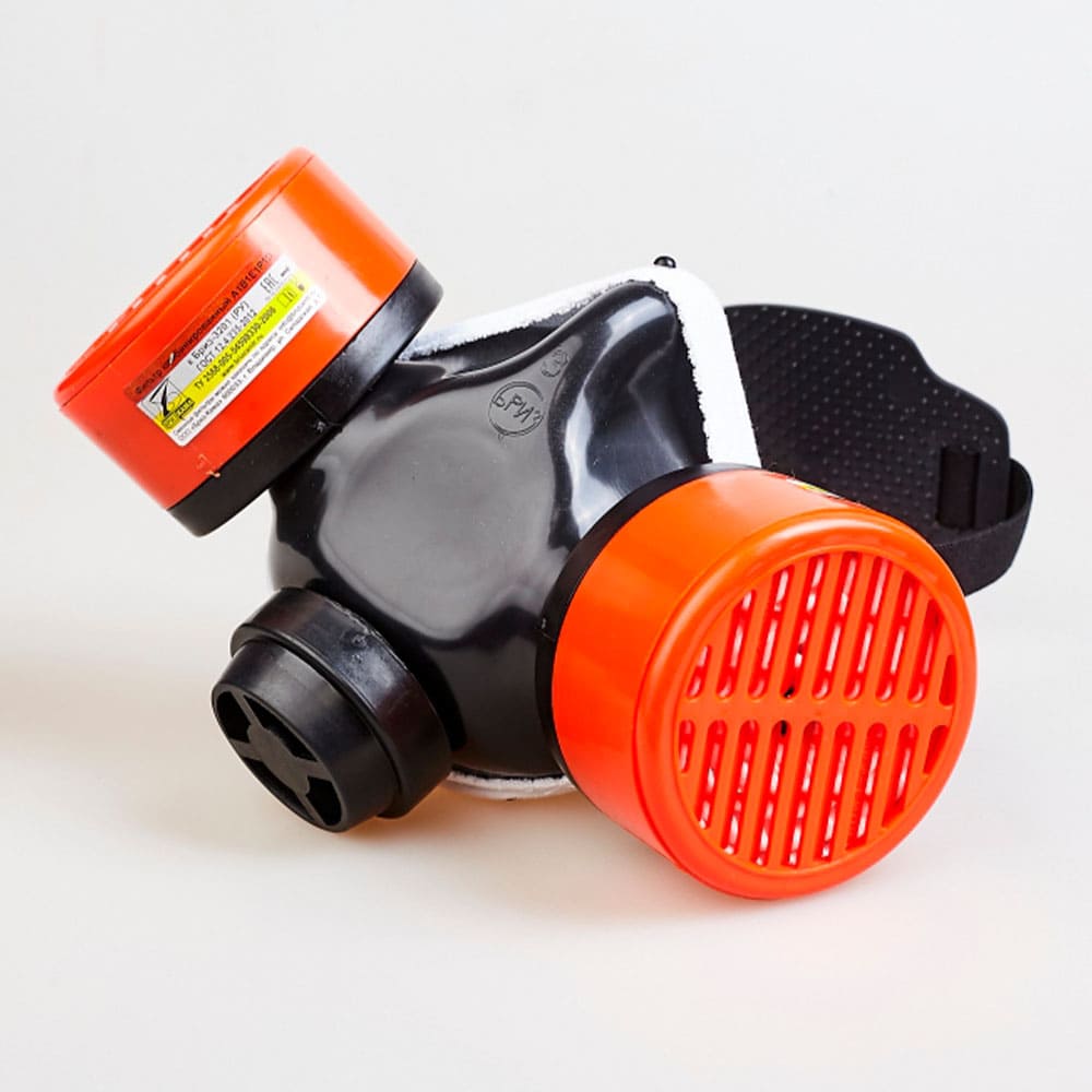 Полумаска Бриз-3201 (РУ) газопылезащитная с фильтром А1В1Е1К1Р1 RD