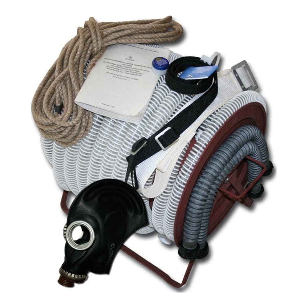 Противогаз шланговый Бриз-0304 (ПШ-20Б) шланг ПВХ (барабан металл.) с 1 маской ШМП