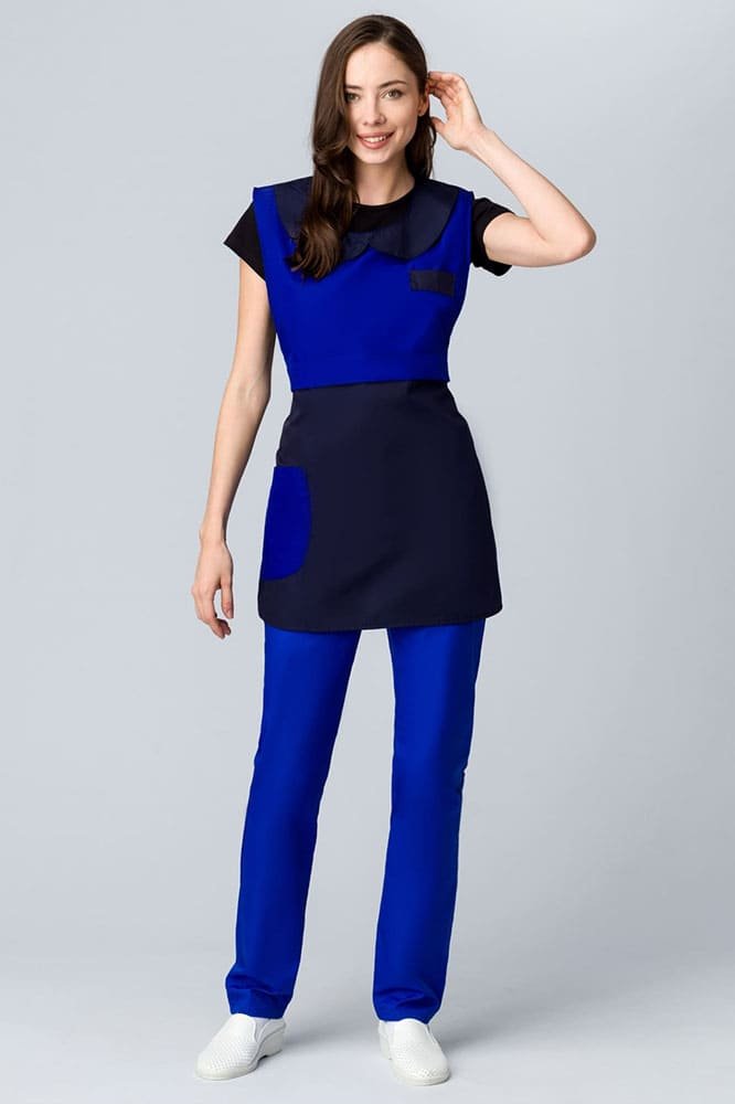 Фартук-сарафан Монро (тк.ТиСи), т.синий/васильковый