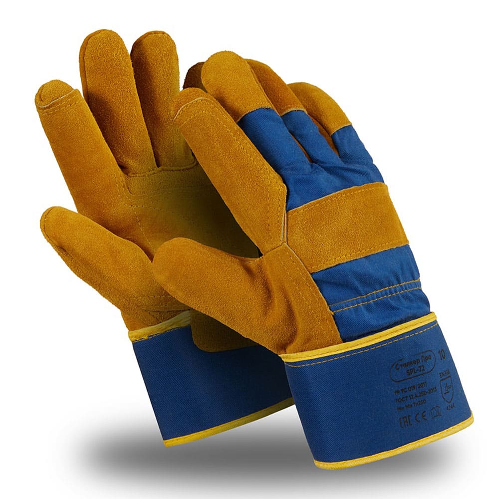 Перчатки Manipula Specialist® Сталкер Про (спилок/ткань+интерлок), SPL-72/MG-292