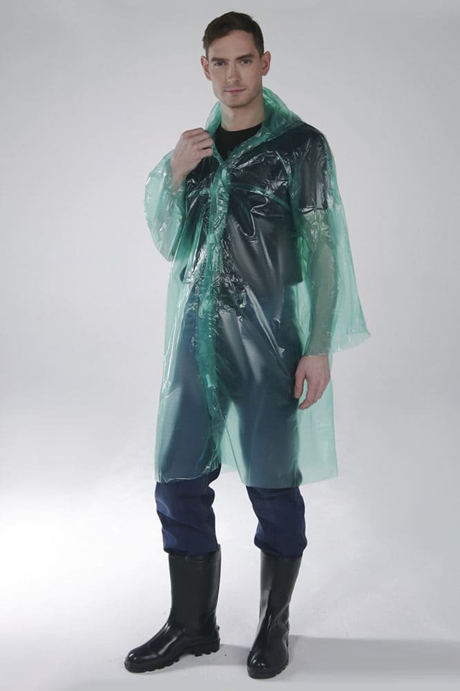Плащ-дождевик ПВД, цветной