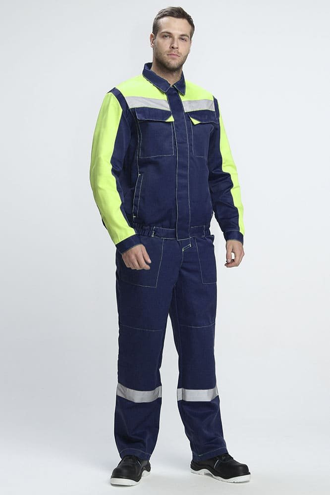 Костюм Сфера NEW (тк.Смесовая,210) п/к, т.синий/лимонный