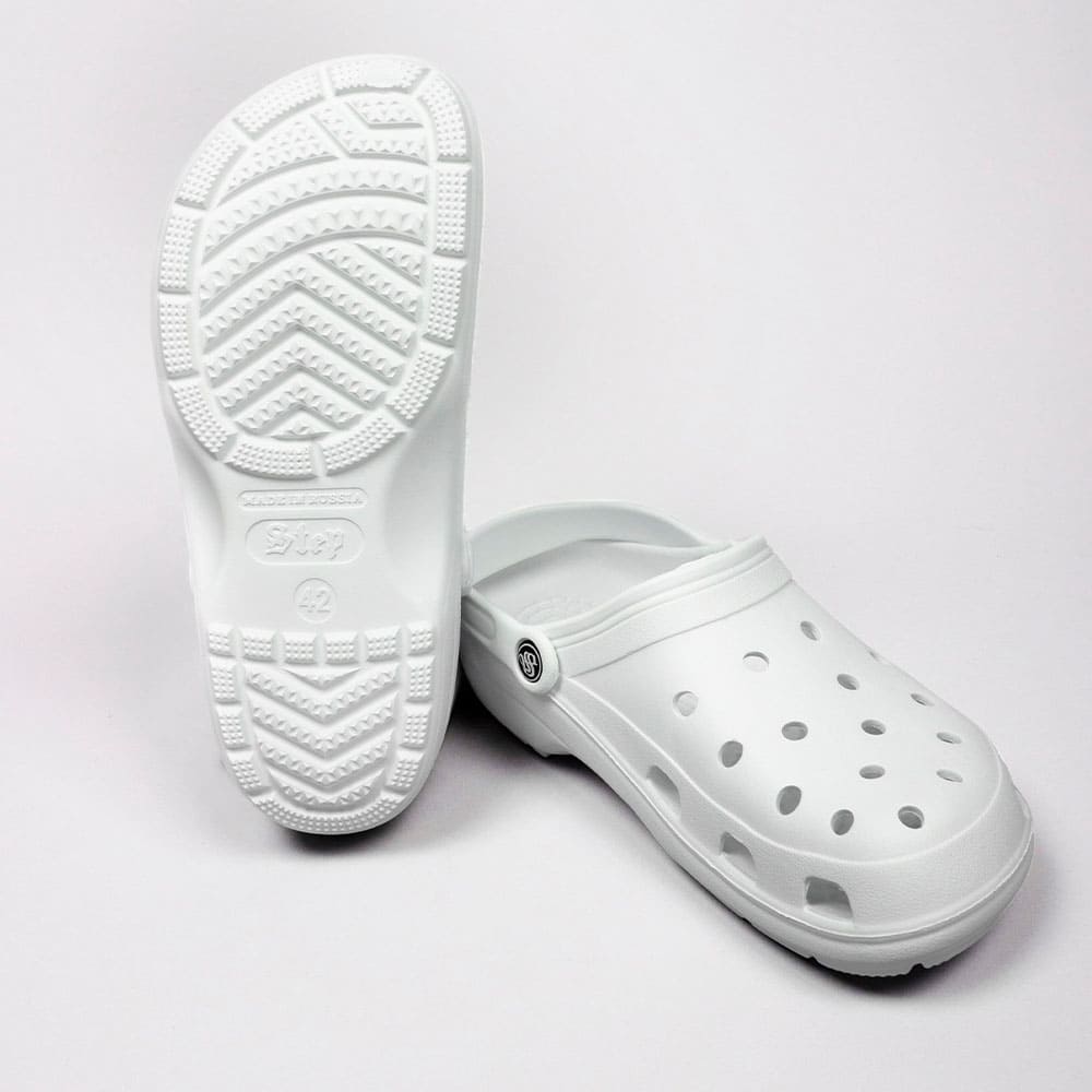 Сабо с перфорацией мужские ЭВА Step, белый