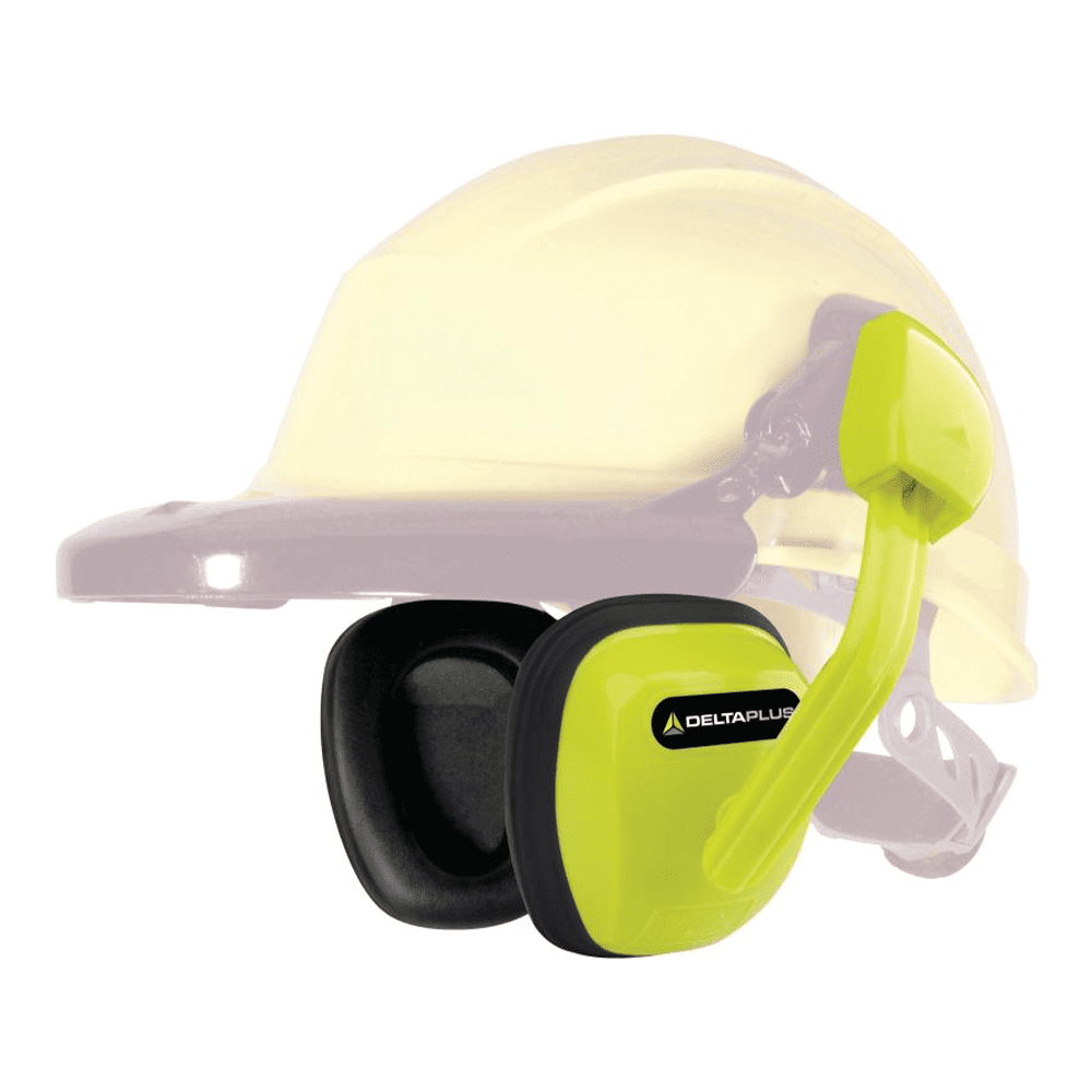 Наушники DeltaPlus SUZUKA 2 (24дБ) с креплением на каску, флуоресцентно-желтые