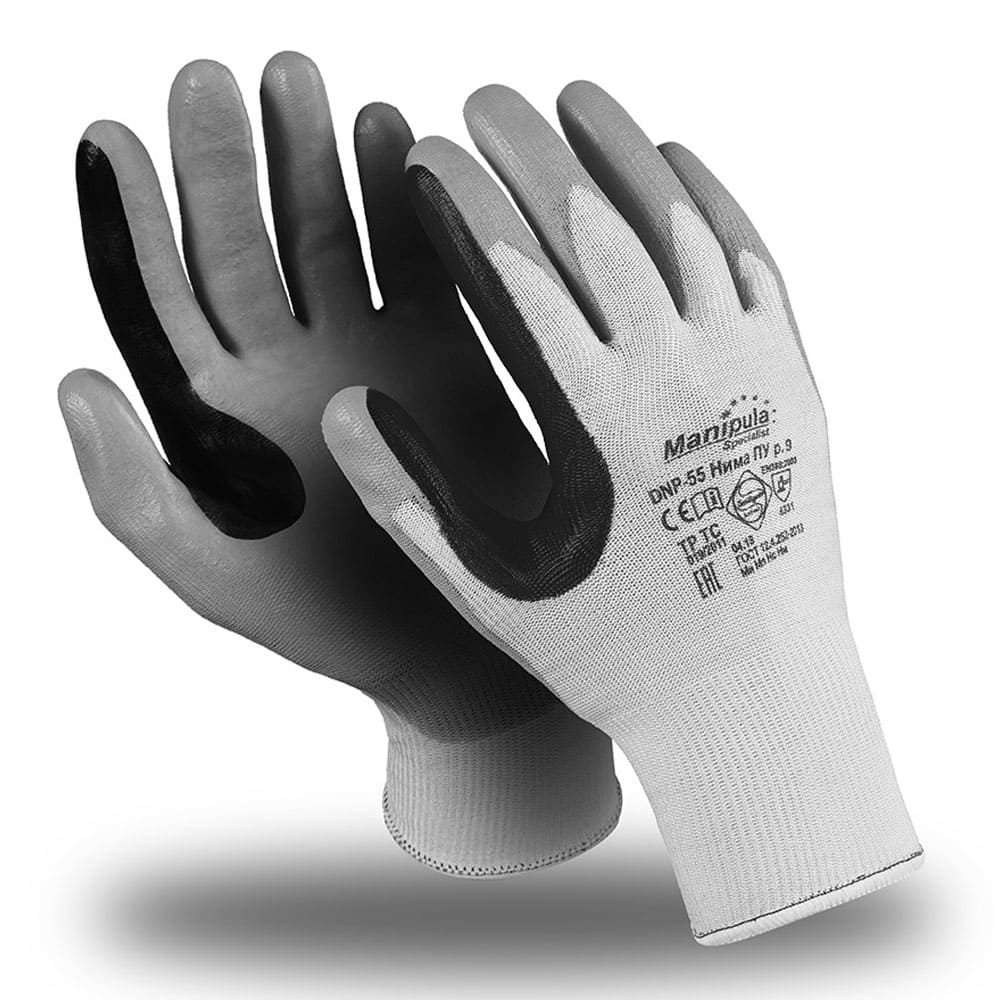 Перчатки Manipula Specialist® Нима Пу (дайнема+полиуретан/нитрил), DNP-55/MG-461
