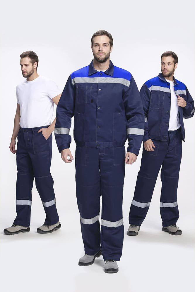 Костюм Легион-1 СОП (тк.Смесовая,210) брюки, т.синий/васильковый