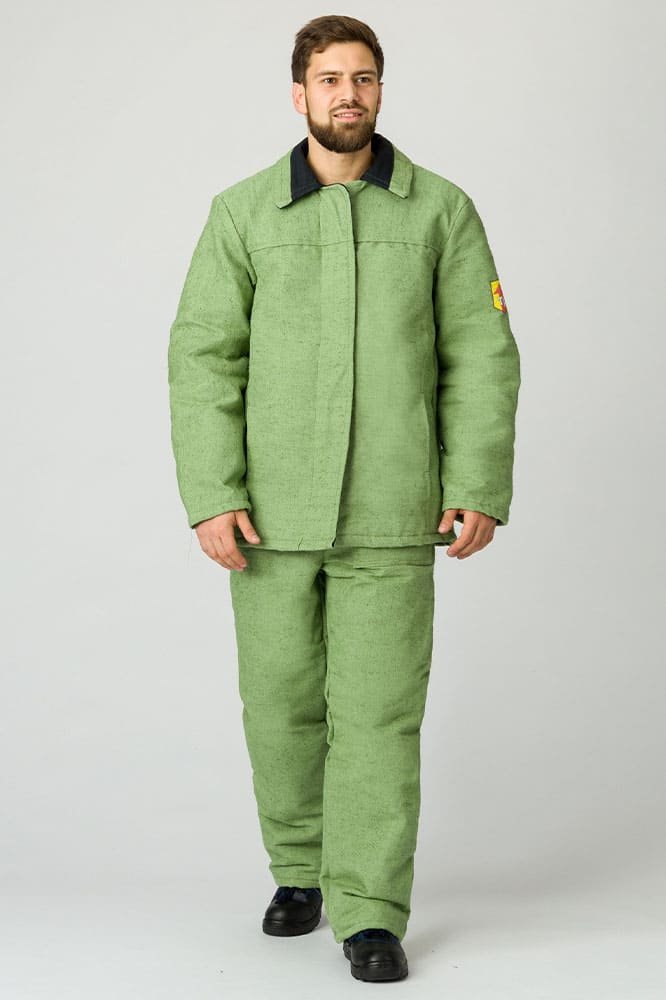 Костюм сварщика зимний 1 кл.защиты (тк.Брезент, 480), бежевый