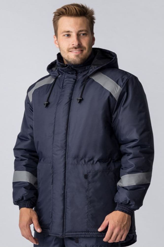 Куртка зимняя Прогресс (тк.Оксфорд), т.синий