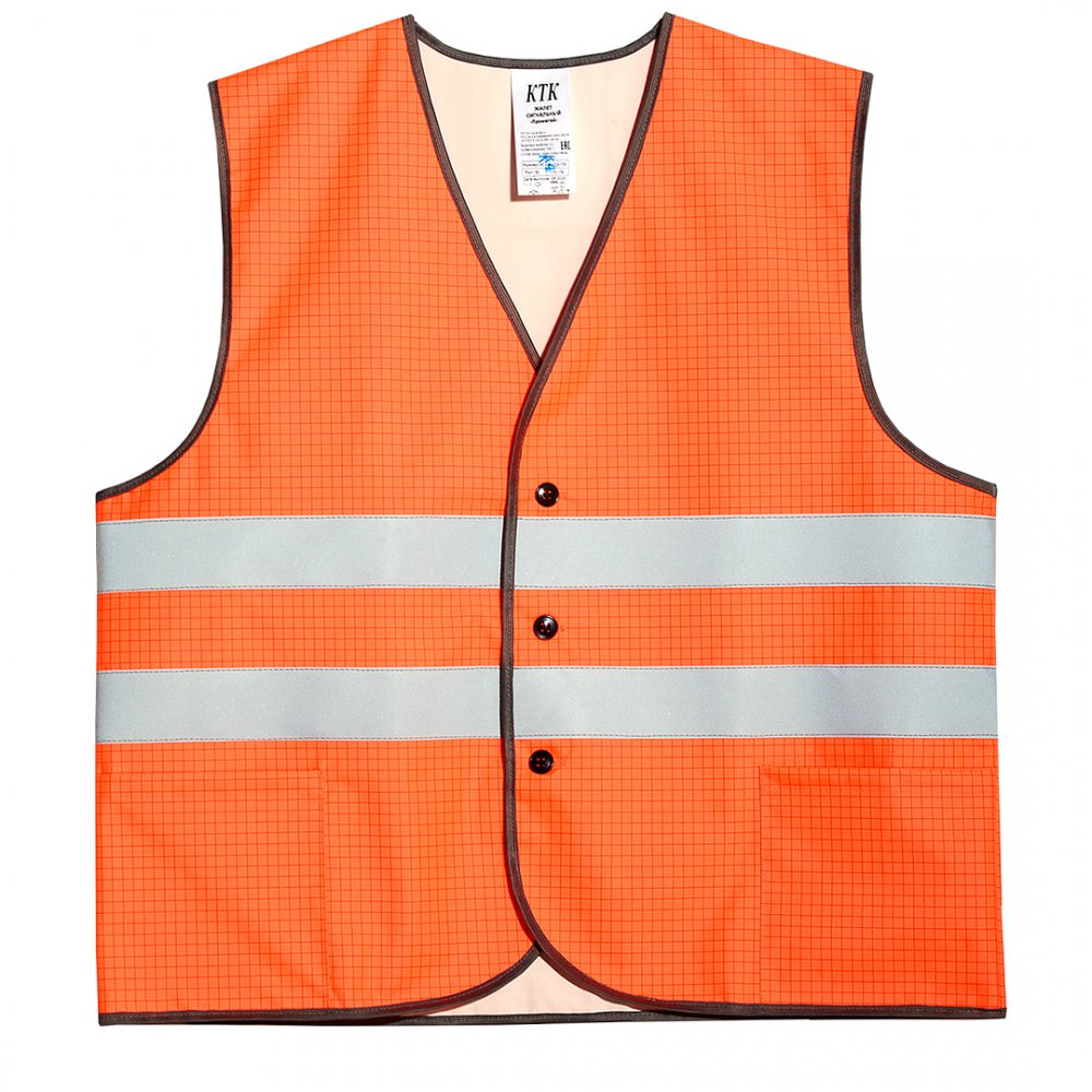 Жилет сигнальный огнестойкий Прометей СОП-2 (тк.Полиэфир,250) тип-1, оранжевый