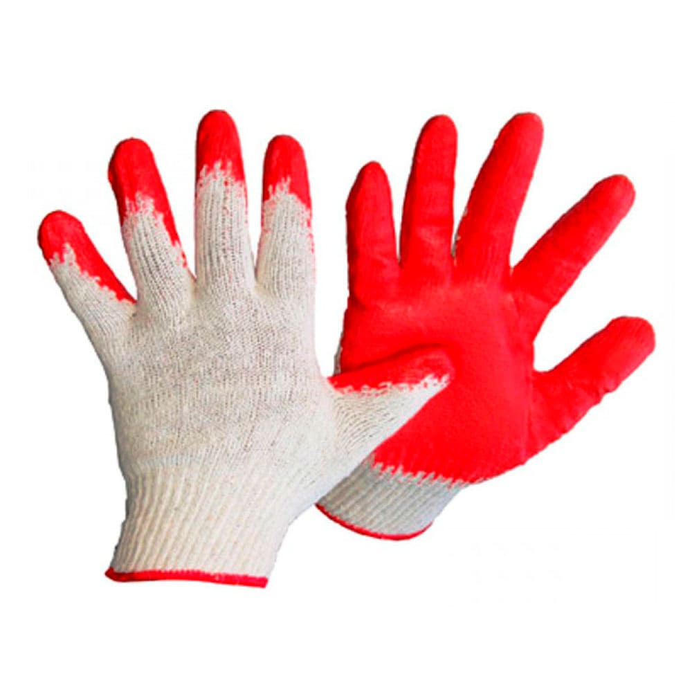 Перчатки х/б с одинарным латексным покрытием