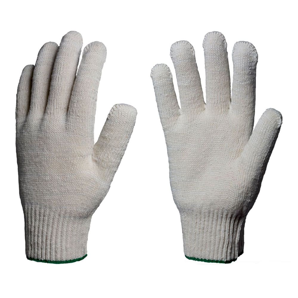 Перчатки х/б 10кл. СТАНДАРТ 30-32гр. 116текс, белые