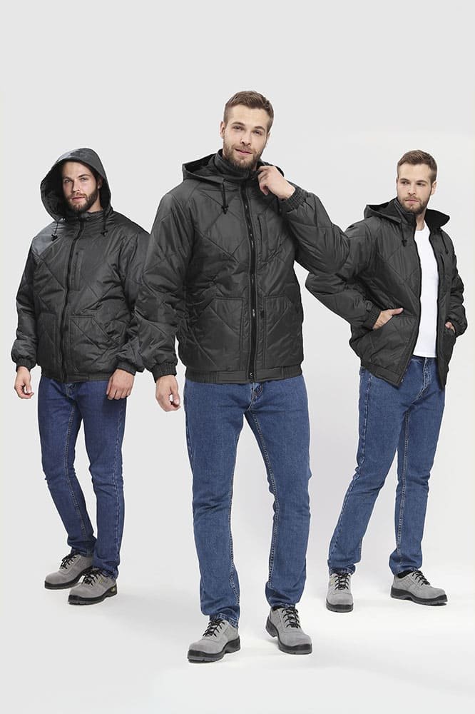 Куртка демисезонная Бомбер-Люкс (тк.Дюспо), серый