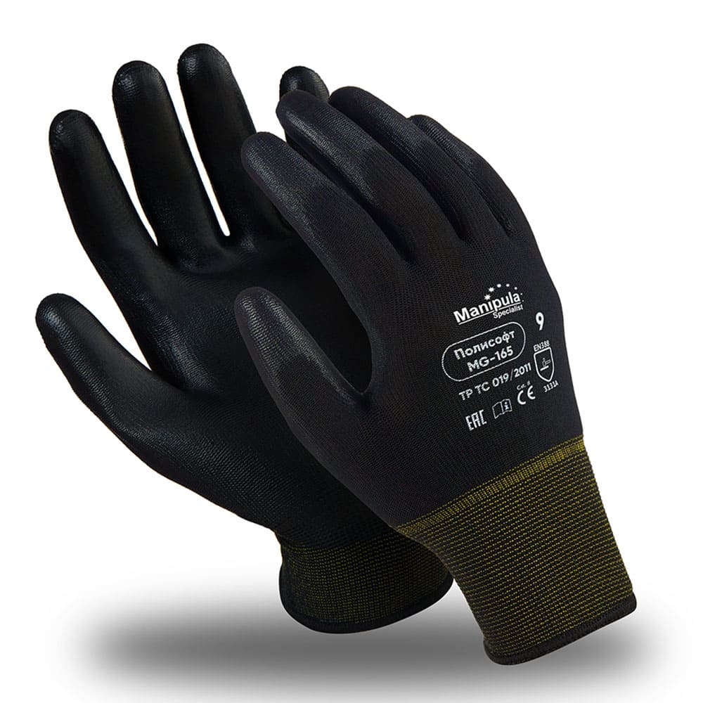 Перчатки Manipula Specialist® Полисофт (полиэфир+полиуретан), MG-165