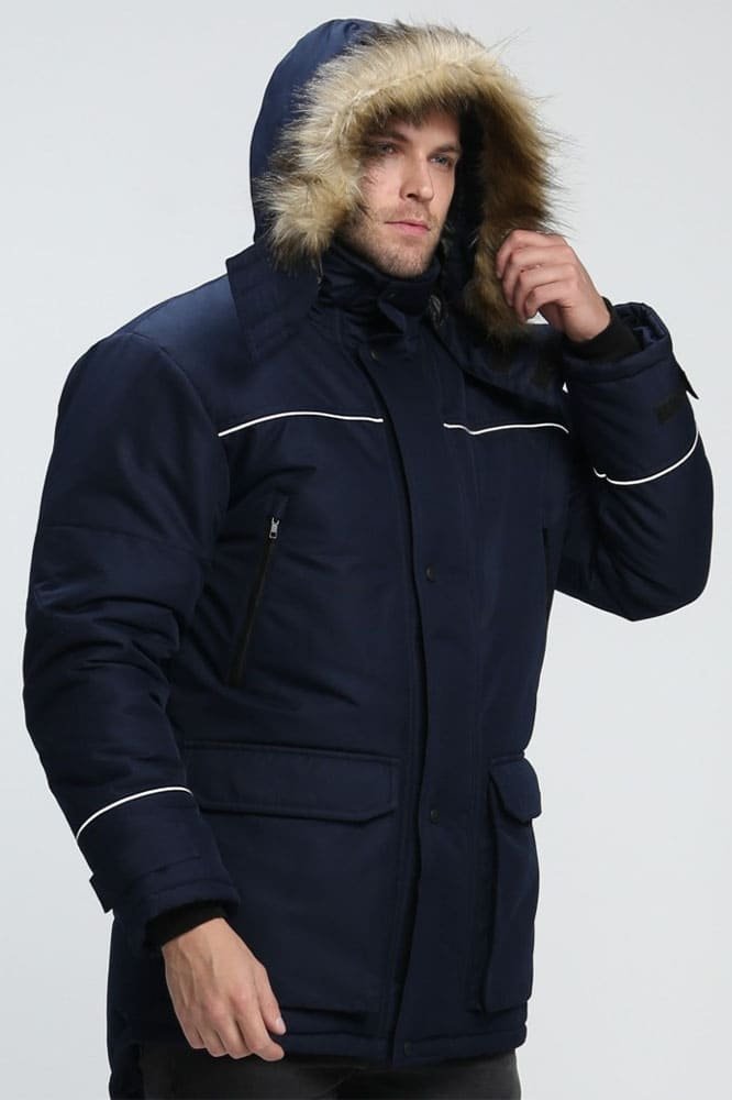 Куртка зимняя Аляска-Люкс (тк.Cat’s eye), т.синий